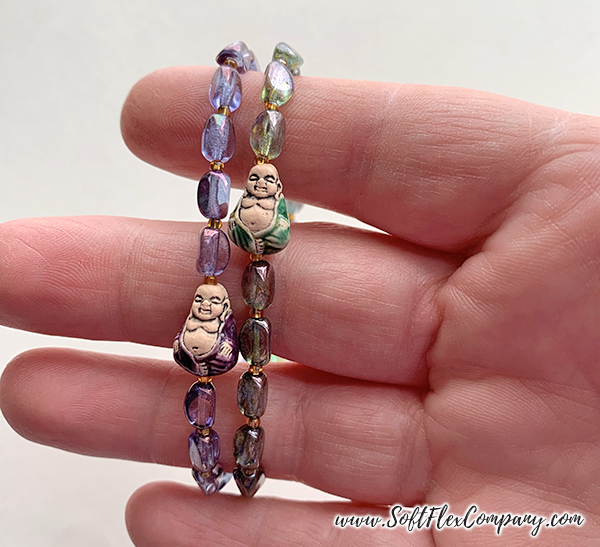 Teeny Tiny Buddha Bracelet with Stretch Magic 5 Teeny Tiny Buddha Bracelet with Stretch Magic 5