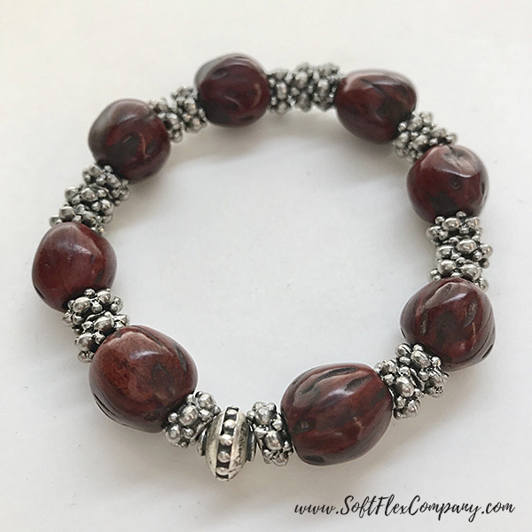 Men's Wood Bead Stretch Bracelet 1 Men's Wood Bead Stretch Bracelet 1
