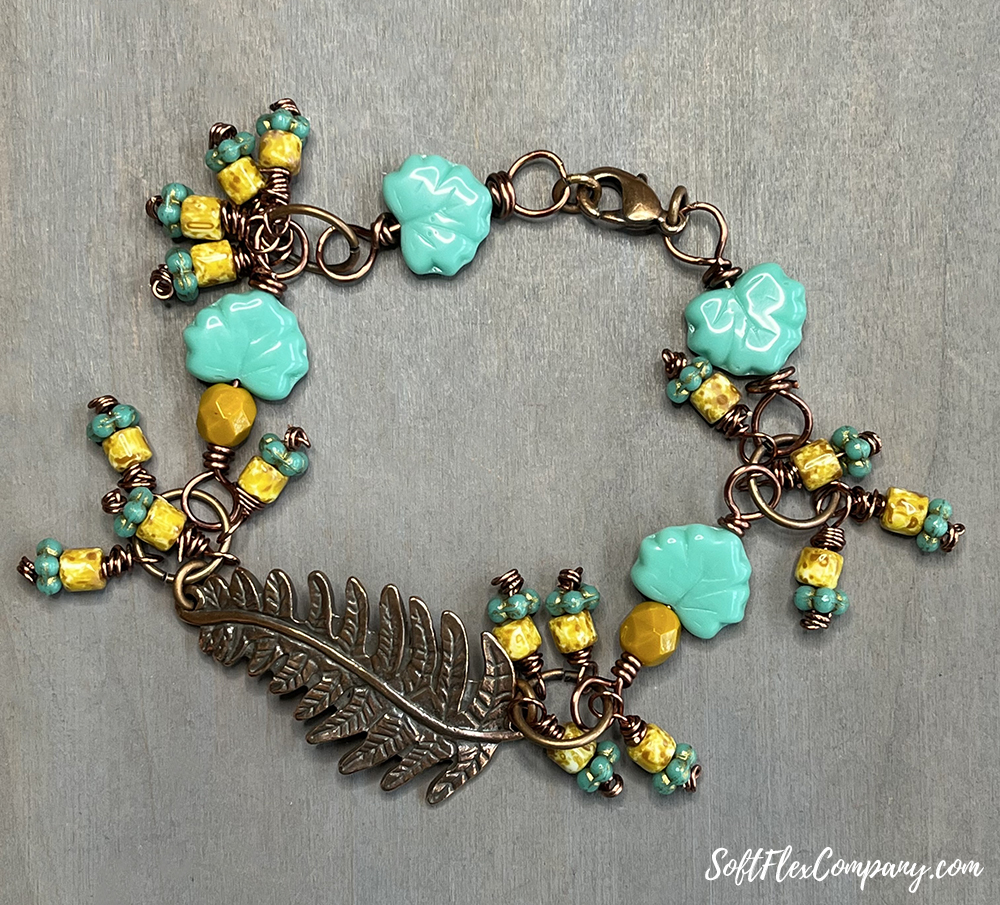 Fall Colors Fern Leaf Bracelet by Kristen Fagan Fall Colors Fern Leaf Bracelet by Kristen Fagan