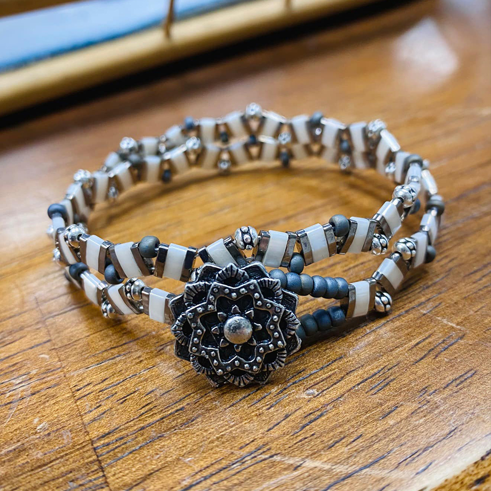 CAW Kit Long Winding Road Wrap Bracelet by The Bead Place CAW Kit Long Winding Road Wrap Bracelet by The Bead Place